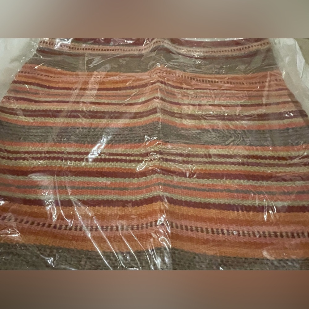 NWT Pottery Barn Albany Stripe Kilim Dhurrie Pillow Cover, 24” - Picture 3 of 6